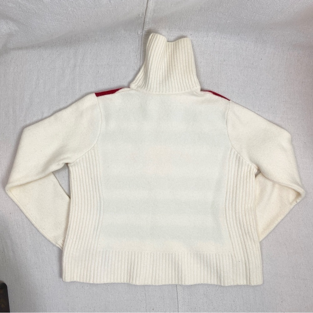 Pendleton Glacier National Park Wool Striped Multicolor Turtleneck Sweater *flaw - Picture 2 of 7